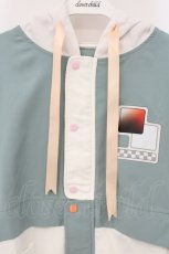画像2: Favorite / ぬふちゃさんコラボグッズ*色えらびマウンテンジャケット  シロ×グリーン O-26-07-07-010-LO-JA-OW-OS (2)