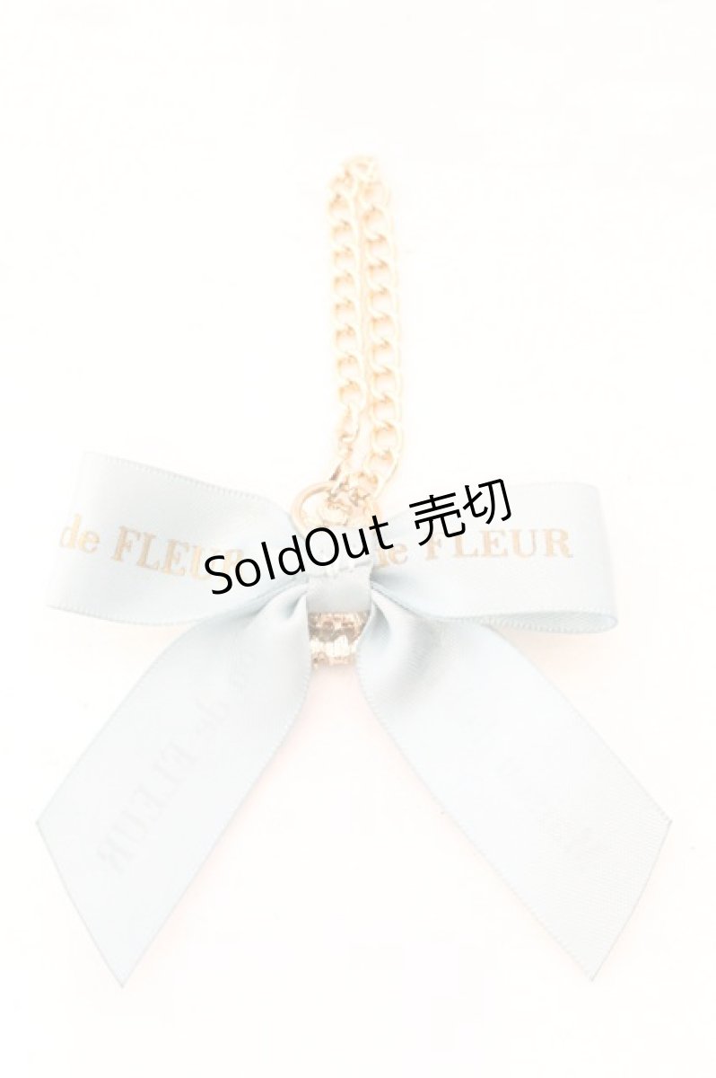 画像2: Maison de FLEUR / カラフルビジューリボンチャーム  ミント O-26-07-08-039-LO-ZA-IG-OS (2)