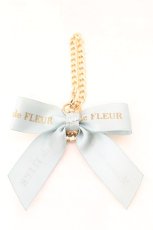 画像2: Maison de FLEUR / カラフルビジューリボンチャーム  ミント O-26-07-08-039-LO-ZA-IG-OS (2)