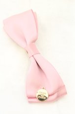 画像1: Maison de FLEUR / リボンリボンサテンバレッタ  ピンク O-26-07-08-041-LO-AC-IG-OS (1)