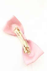 画像2: Maison de FLEUR / リボンリボンサテンバレッタ  ピンク O-26-07-08-041-LO-AC-IG-OS (2)