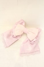 画像1: axes femme kawaii / 桜柄リボンバレッタ  ピンク O-26-07-08-043-AX-AC-IG-OS (1)