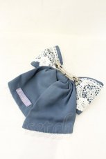 画像2: axes femme kawaii / プランタンリボンバレッタ  ブルー O-26-07-08-044-AX-AC-IG-OS (2)
