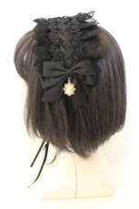 画像3: axes femme / レースップヘッドドレス  クロ O-26-07-08-049-AX-AC-IG-OS (3)