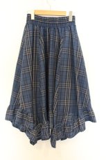 画像3: axes femme / タータンチェックイレヘムスカート F ブルーチェック O-26-07-08-004-AX-SK-IG-OS (3)