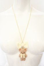 画像2: Chalmiere / TITI フラッフィベアチョコレートネックレス  ブラウン×オフシロ O-26-07-08-053-AX-AC-IG-OS (2)