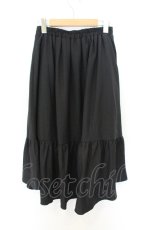 画像3: axes femme / チャイナ釦ラッフルスカート  クロ×シロ O-26-07-08-007-AX-SK-IG-OS (3)