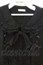 画像2: axes femme POETIQUE / トッピングリボンロングブラウス M クロ O-26-07-08-020-AX-BL-IG-OS (2)