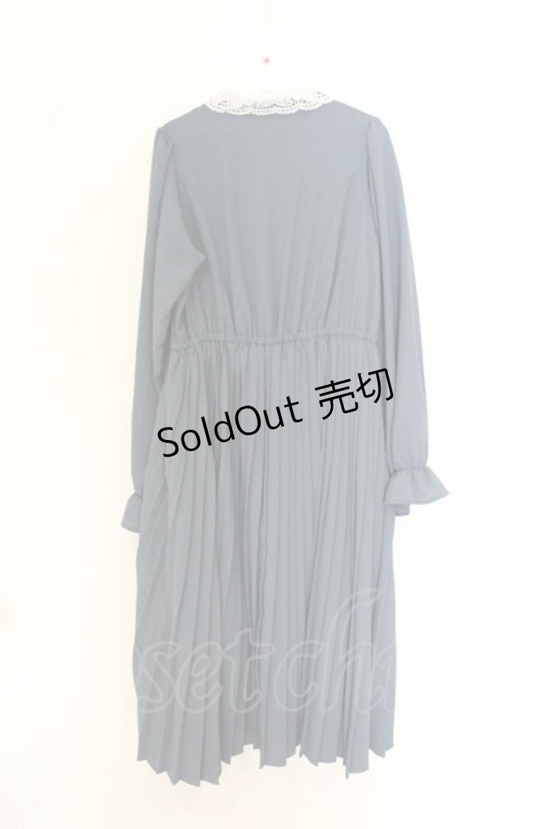 画像3: m petit by misako / AM*レースエリプリーツワンピース M ブルー×シロ O-26-07-08-023-LO-OP-IG-OS (3)
