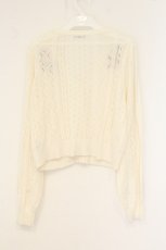 画像3: axes femme POETIQUE / チェリー刺繍ニットカーディガン M シロ O-26-07-10-036-AX-TO-IG-OS (3)
