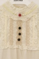 画像2: axes femme / レーシーヨークスタンドネックカットソー M アイボリー O-26-07-10-051-AX-TO-IG-OS (2)