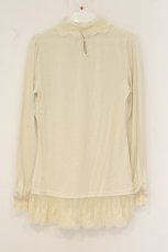 画像3: axes femme / レーシーヨークスタンドネックカットソー M アイボリー O-26-07-10-051-AX-TO-IG-OS (3)