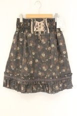 画像1: axes femme / 花柄ハイウエストスカート M グレー O-26-07-10-057-AX-SK-IG-OS (1)
