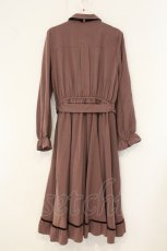 画像3: axes femme / 薔薇×額縁刺繍ロングワンピース M ピンク O-26-07-10-067-AX-OP-OW-OS (3)