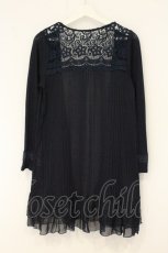 画像3: axes femme / 裾レースカーディガン M ネイビー O-26-07-10-068-AX-TO-OW-OS (3)