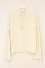 画像3: axes femme / ストラップ風リボンカットソー F キナリ O-26-07-10-070-AX-TO-OW-OS (3)
