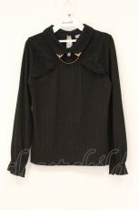 画像1: axes femme / カットワークデザインプルオーバー F クロ O-26-07-10-076-AX-TO-OW-OS (1)