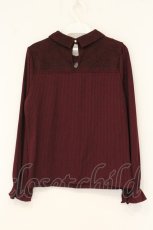 画像3: axes femme / カットワークデザインプルオーバー F ワイン O-26-07-10-077-AX-TO-OW-OS (3)