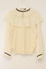 画像3: axes femme / ケープデザインニットプルオーバー M キナリ O-26-07-10-078-AX-TO-OW-OS (3)