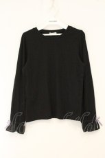 画像1: axes femme / 薔薇刺繍入襟セットトップス F クロ O-26-07-10-079-AX-TO-OW-OS (1)