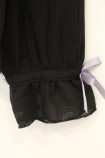 画像2: axes femme / 薔薇刺繍入襟セットトップス F クロ O-26-07-10-079-AX-TO-OW-OS (2)