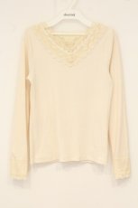 画像1: axes femme / Vネックデザインインナー M キナリ O-26-07-10-085-AX-TO-OW-OS (1)