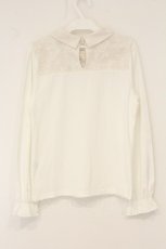 画像3: axes femme / カットワークデザインプルオーバー F キナリ O-26-07-10-090-AX-TO-OW-OS (3)