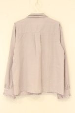 画像3: axes femme / バラブーケ刺繍リボンブラウス L ラベンダーグレー O-26-07-10-091-AX-BL-OW-OS (3)