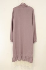 画像3: axes femme / ジレ重ね着風ロングカーデ M ラベンダー O-26-07-10-094-AX-TO-OW-OS (3)