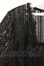 画像2: axes femme / 総レースロングカーディガン M クロ O-26-07-10-095-AX-TO-OW-OS (2)