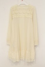 画像3: axes femme / 裾レースカーディガン M キナリ O-26-07-10-098-AX-TO-OW-OS (3)