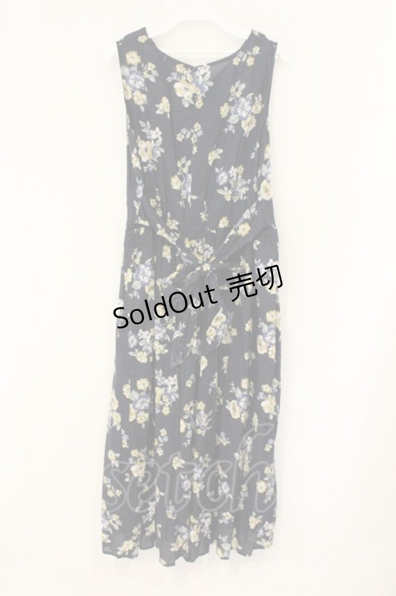 画像3: axes femme / 花柄コットンワンピース M ネイビー O-26-07-10-106-AX-OP-OW-OS (3)