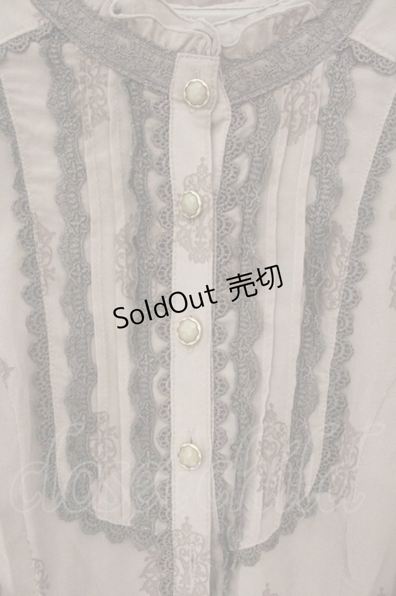 画像2: axes femme / ブロッキングフロッキーワンピース M ブラウン O-26-07-10-002-AX-OP-IG-OS (2)