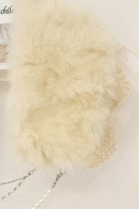 画像2: axes femme / ラビットファー使いティペット  オフシロ O-26-07-10-017-AX-ZA-IG-OS (2)