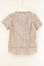 画像3: axes femme / ストライプドビーブラウス M ベージュ O-26-07-10-019-AX-BL-IG-OS (3)