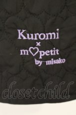 画像3: m petit by misako / クロミタフタハートキルトジャケット LL クロ クロミ O-26-07-10-031-LO-JA-IG-OS (3)