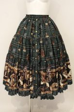 画像1: Angelic Pretty / British Bearティアードスカート  グリーン O-26-07-13-075-AP-BL-IG-OS (1)