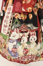 画像4: Royal Princess Alice / 狐の嫁入りドレス（帯セット）  クロ O-26-07-13-083-LO-OP-IG-OS (4)