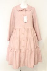 画像1: PINK HOUSE / 襟付きロングティアードコート  ピンク O-26-07-13-086-LO-CO-IG-OS (1)