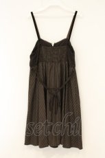 画像3: axes femme / レースビスチェ切替ストライプワンピース M ブラウン O-26-07-13-015-AX-OP-OW-OS (3)