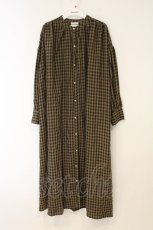 画像1: axes femme / チェック柄シャツワンピース M ネイビー O-26-07-13-027-AX-OP-OW-OS (1)