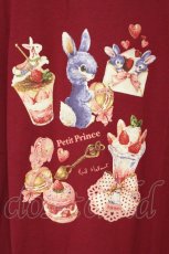 画像2: Karl Helmut / プティプリンス＆マカロンタワープリントTシャツ  ワイン O-26-07-14-029-EL-TS-IG-OS (2)
