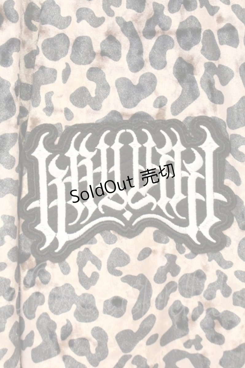 画像2: KRY CLOTHING / 「MEHYOU２」ベロア素材レオパードパンツ  ブラウン×ブラック O-26-07-14-032-PU-PA-IG-OS (2)