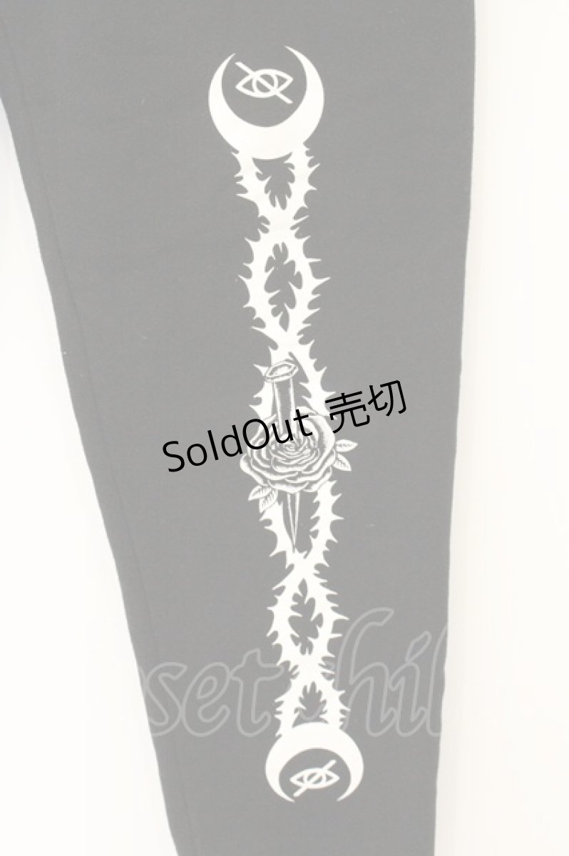 画像2: KRY CLOTHING / 「KC-301」薔薇裏起毛スウェットパンツ  ブラック O-26-07-14-033-PU-PA-IG-OS (2)
