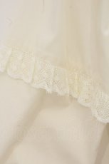 画像5: metamorphose / レース切替丸襟シャーリングブラウス 1 アイボリー O-26-07-14-045-ME-TS-YM-OS (5)