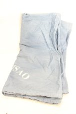 画像2: KANEKO ISAO / ロゴ大判ストール  ライトインディゴ O-26-07-14-1030-EL-ZA-IG-OS (2)