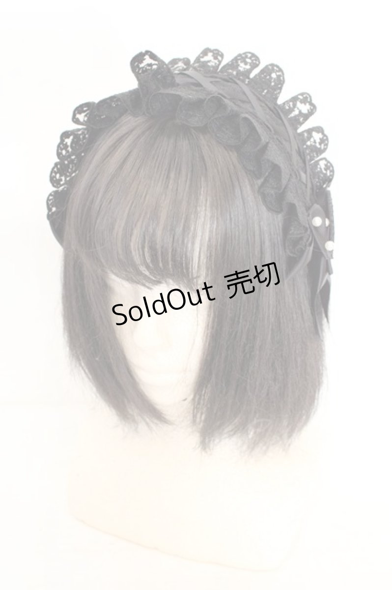 画像1: m petit by misako / AM*NIPLヘッドドレス  クロ O-26-07-14-1035-LO-AC-IG-OS (1)