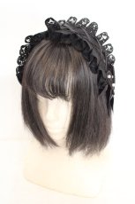 画像1: m petit by misako / AM*NIPLヘッドドレス  クロ O-26-07-14-1035-LO-AC-IG-OS (1)