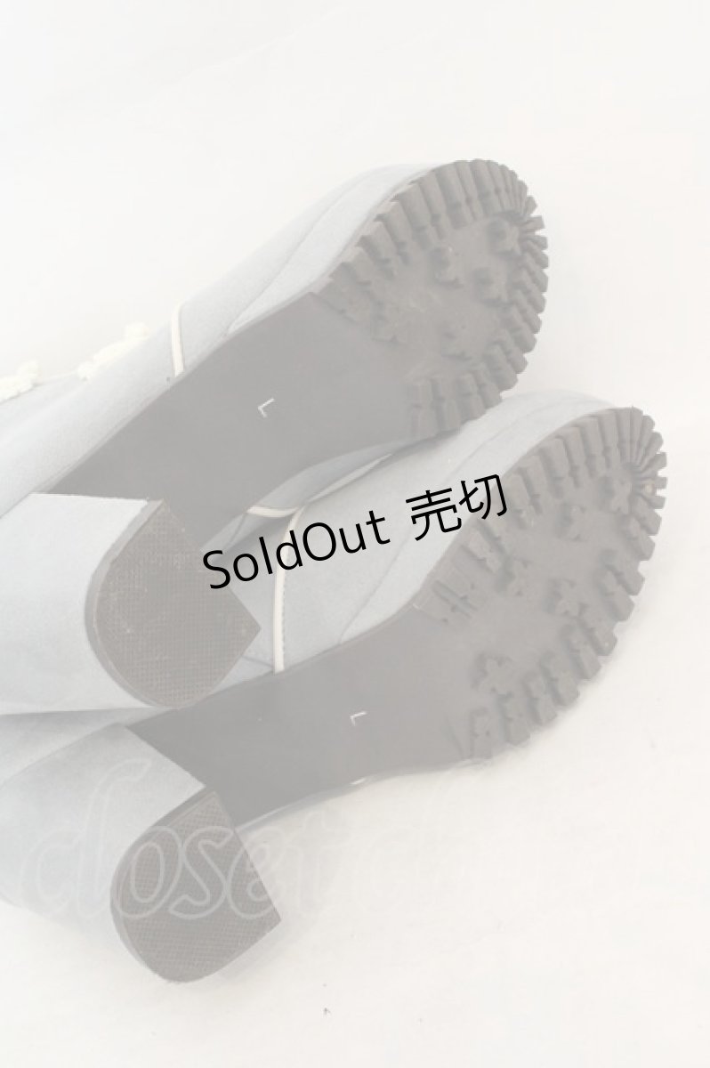 画像4: axes femme POETIQUE / チャイナ釦ブーツ L サックス O-26-07-14-1003-AX-SH-IG-ZTK052 (4)