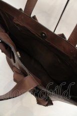 画像3: KANEKO ISAO / リボン付きレザーバッグ  ブラウン O-26-07-14-1050-EL-BG-IG-OS (3)